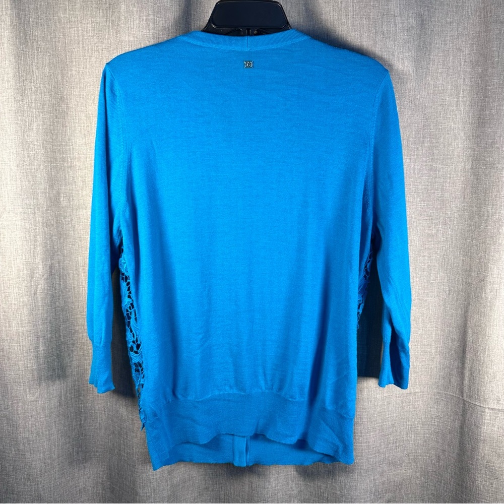 ESCADA Lagoon Lace Front Cardigan - Size XL - Picture 4 of 7